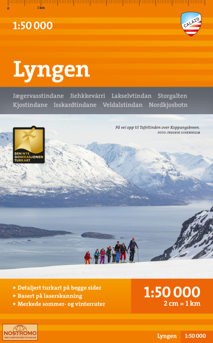 LYNGEN | carte de randonnée Calazo