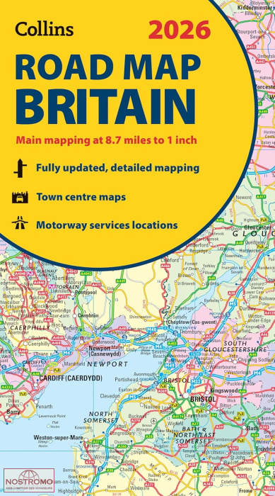 GRANDE-BRETAGNE | carte routière Collins