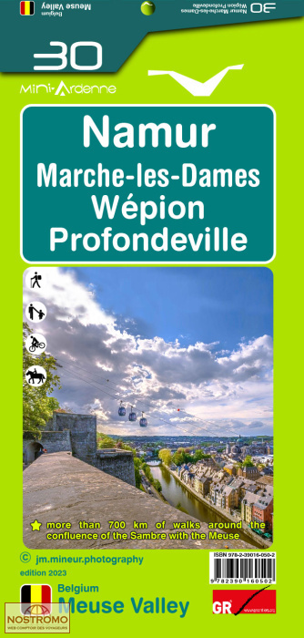 30 NAMUR - MARCHE-LES-DAMES | carte de randonnée Mini-Ardenne