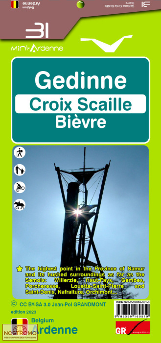 31 GEDINNE - CROIX-SCAILLE - BIÈVRE | carte de randonnée Mini-Ardenne