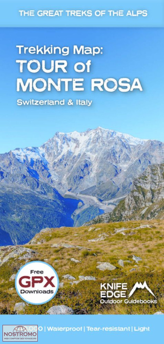 TOUR OF MONTE ROSA | Knife Edge Outdoor hiking map