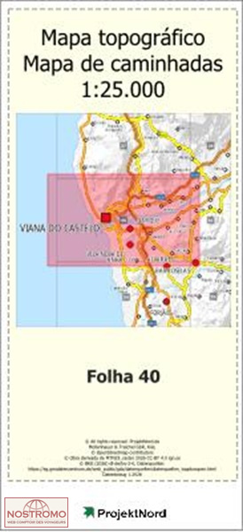 040 VIANA DO CASTELO | carte topographique Projektnord