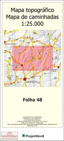 048 VILARANDELO (VALPAÇOS) | carte topographique Projektnord