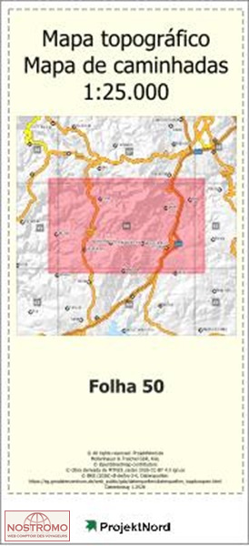 050 SANTA COMBA DE ROSSAS (BRAGANÇA) | carte topographique Projektnord