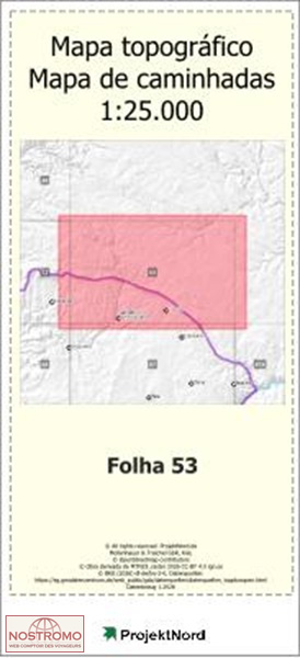 053 SAO MARTINHO DE ANGUEIRA (MIRANDA DO DOURO) | carte topographique Projektnord