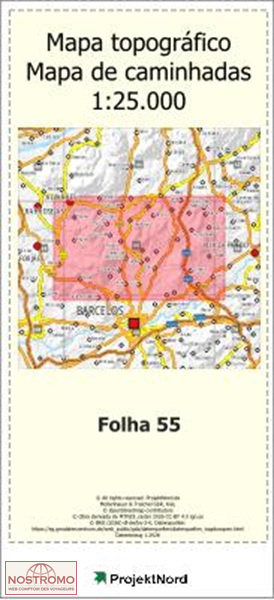 055 CARAPECOS (BARCELOS) | carte topographique Projektnord