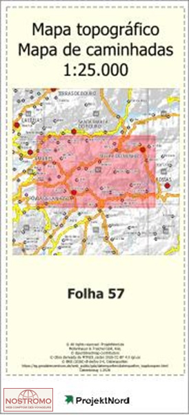 057 POVOA DE LANHOSO | carte topographique Projektnord