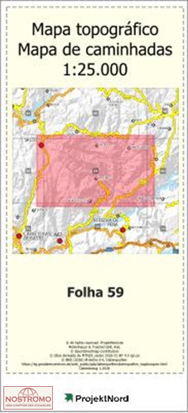 059 DORNELAS (BOTICAS) | carte topographique Projektnord