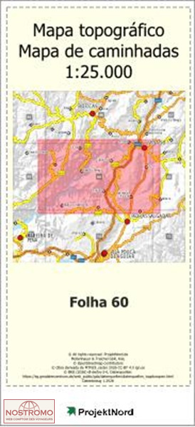 060 VIDAGO (CHAVES) | carte topographique Projektnord