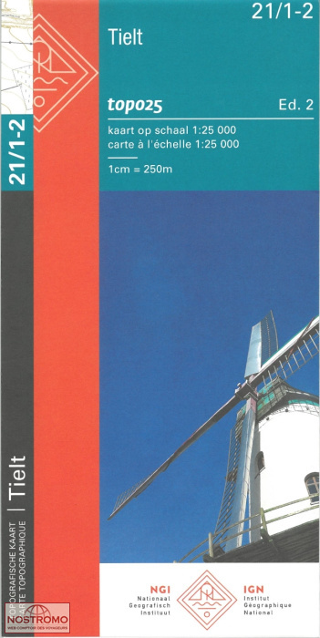 21/1-2 TIELT | carte topographique NGI/IGN