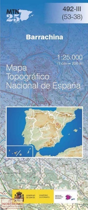 492-3 BARRACHINA | carte topographique CNIG