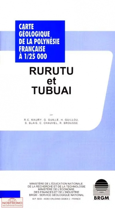 RURUTU ET TUBUAI | carte géologique BRGM