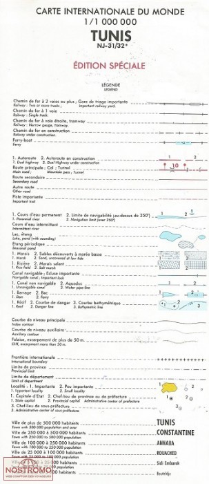 CIM TUNIS | carte topographique IGN