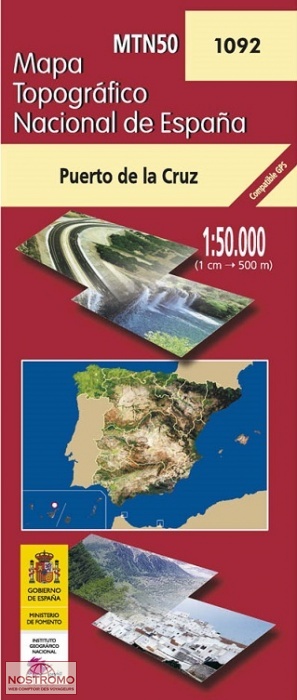 1092 PUERTO DE LA CRUZ | carte topographique CNIG