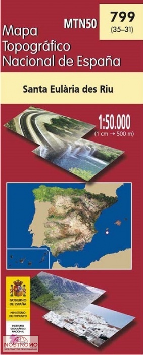 799 SANTA EULARIA DES RÍO | carte topographique CNIG