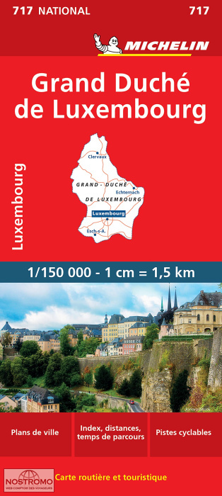 GRAND DUCHY OF LUXEMBOURG 717 | Michelin road map