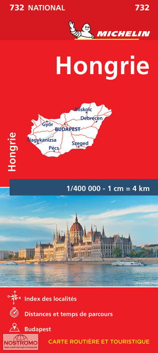 HONGRIE 732 | carte routière Michelin