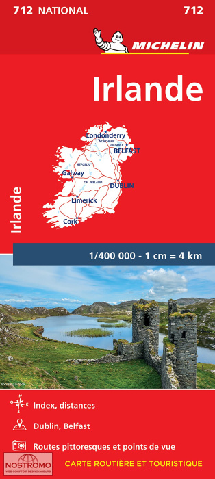 IRELAND 712 | Michelin road map