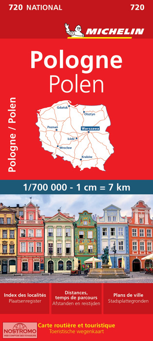 POLOGNE 720 | carte routière Michelin