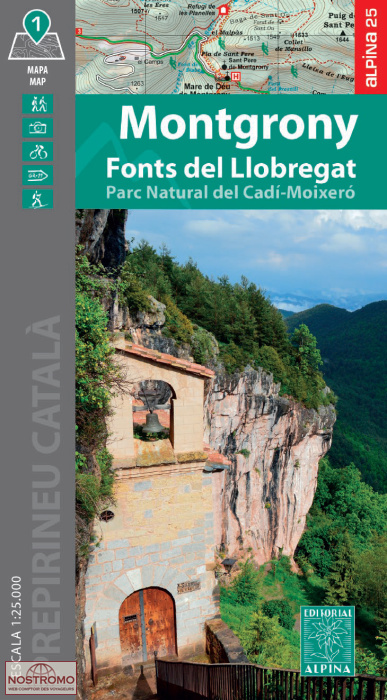 42 MONTGRONY – FONTS DEL LLOBREGAT | Alpina hiking map
