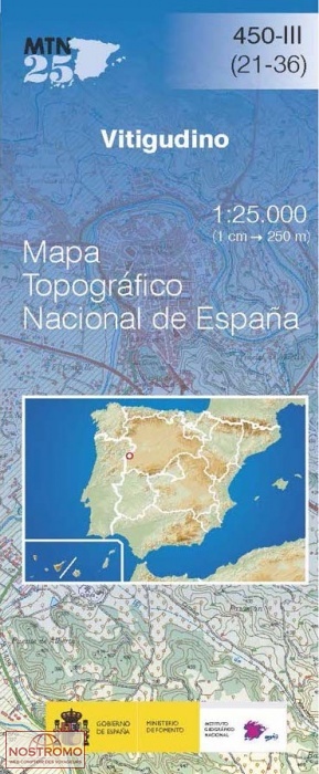 450-3 VITIGUDINO | carte topographique CNIG