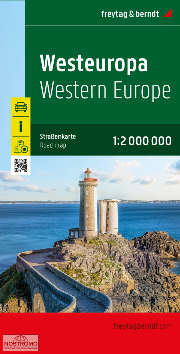 EUROPE DE L'OUEST | carte routière Freytag & Berndt