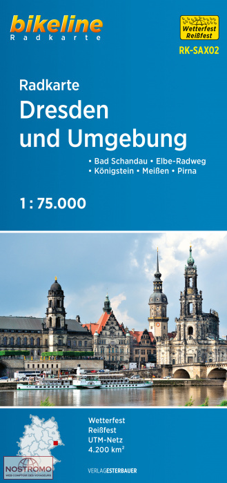 SAX02 DRESDEN UND UMGEBUNG | Esterbauer cycling map