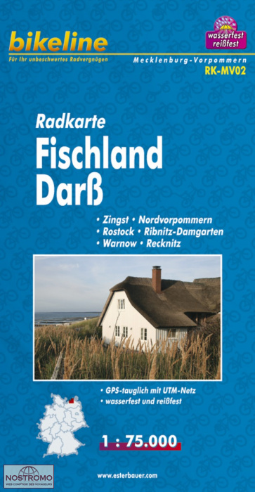 MV02 FISCHLAND - DARSS | carte de cyclotourisme Esterbauer