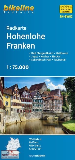 BW02 HOHENLOHE - FRANKEN | Esterbauer cycling map