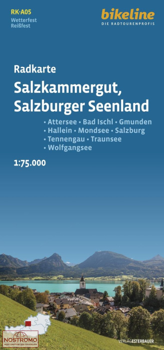 A05 SALZKAMMERGUT - SALZBURGER SEENLAND | Esterbauer cycling map