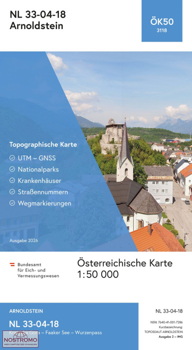 3118 ARNOLDSTEIN | carte topographique BEV