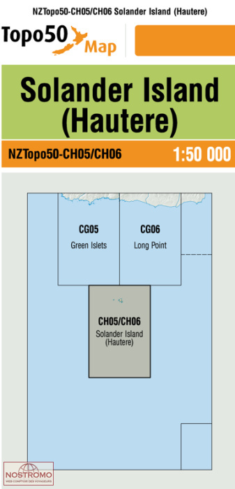 CH05CH06 SOLANDER ISLANDS (HAUTERE) | carte topographique LINZ