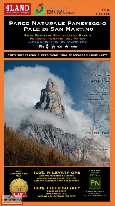 154 PARCO NATURALE PANEVEGGIO | 4Land hiking and biking map