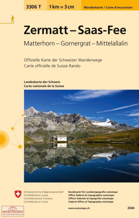 3306T ZERMATT - SAAS-FE | Swisstopo hiking map