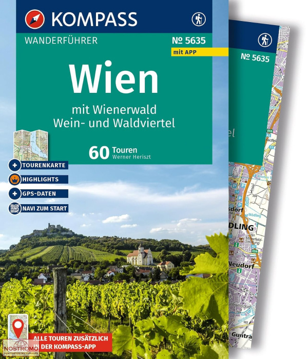 WIEN MIT WIENERWALD | guide de randonnée Kompass