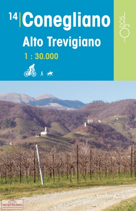 14 CONEGLIANO - ALTO TREVIGIANO | carte de cyclotourisme Odos