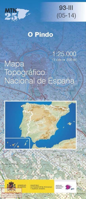 093-3 O PINDO | carte topographique CNIG