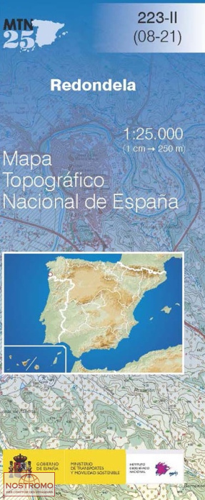 223-2 REDONDELA | carte topographique CNIG