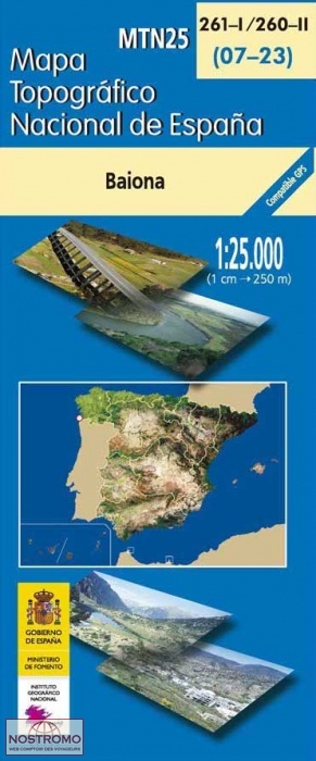 261-1/260-2 BAIONA | carte topographique CNIG