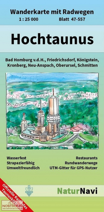 HOCHTAUNUS | NaturNavi hiking map