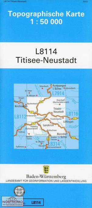 L8114 TITISEE-NEUSTADT | carte topographique LGL