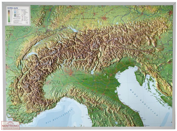3D ALPS | Georelief relief map