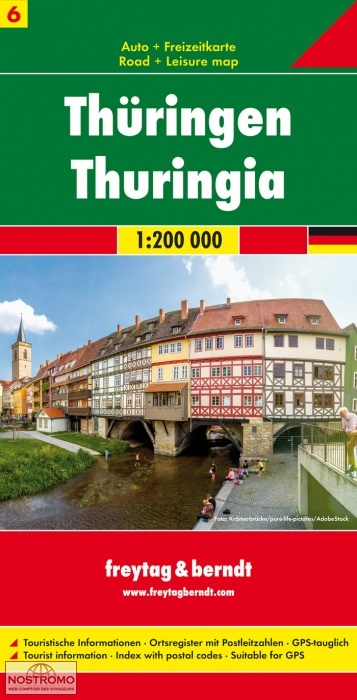 06 THURINGE | carte routière Freytag & Berndt