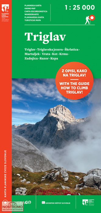 TRIGLAV | Planinska zveza Slovenije hiking map