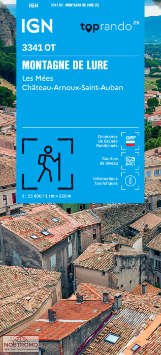 3341OT MONTAGNE DE LURE | IGN hiking map