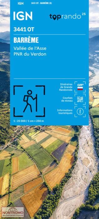 3441OT BARRÊME | IGN hiking map