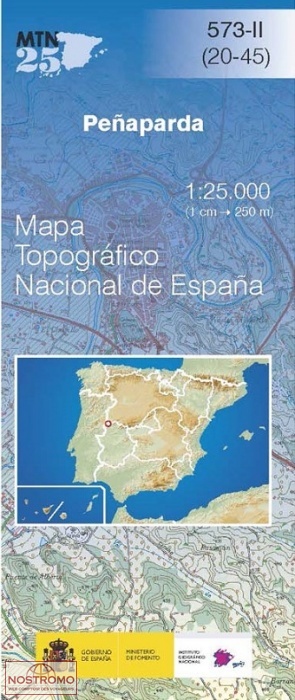 573-2 PEÑAPARDA | carte topographique CNIG