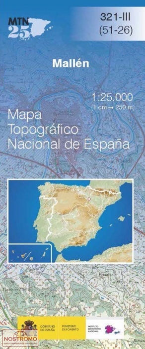 321-3 MALLÉN | carte topographique CNIG