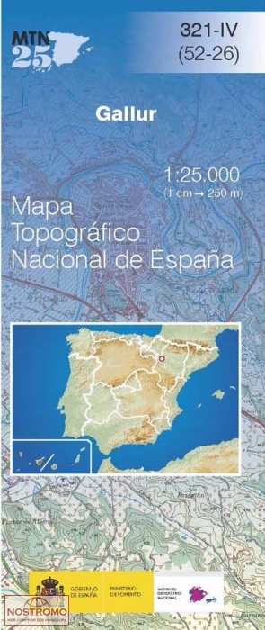 321-4 GALLUR | carte topographique CNIG