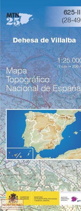 625-2 DEHESA DE VILLALBA | carte topographique CNIG